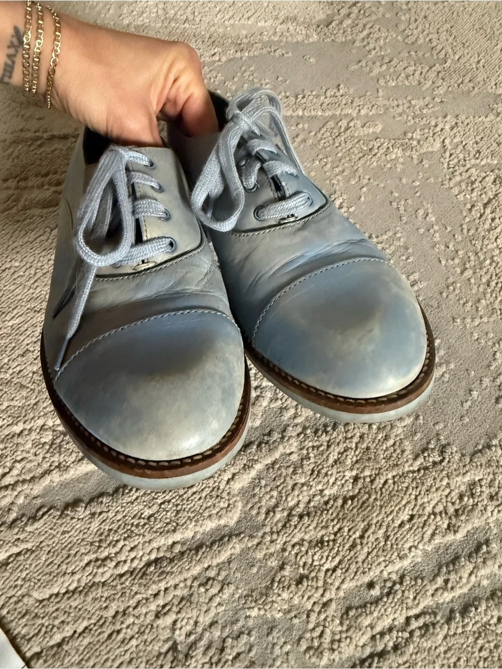 Swear London Charlotte Blue Distressed sneakers Shoes 39